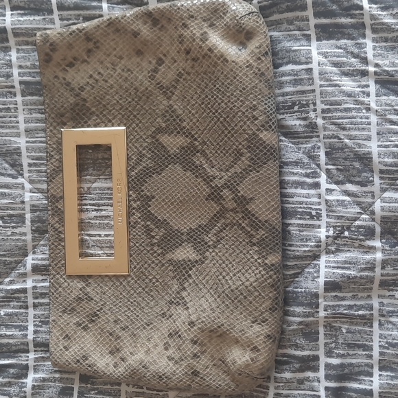 Michael Kors Snakeskin Clutch - Picture 2 of 6